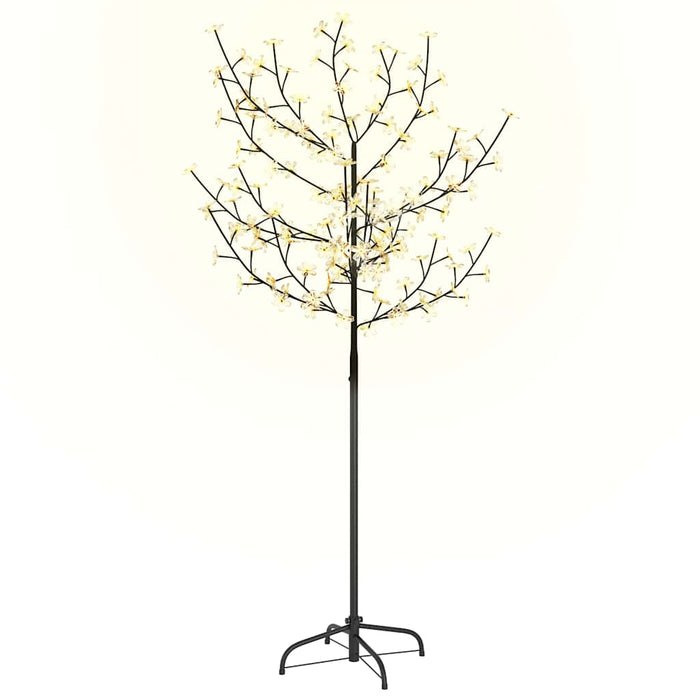 Albero di Natale 120 LED Bianco Caldo Ciliegio in Fiore 150 cm 51262