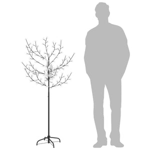 Albero di Natale 120 LED Bianco Caldo Ciliegio in Fiore 150 cm 51262