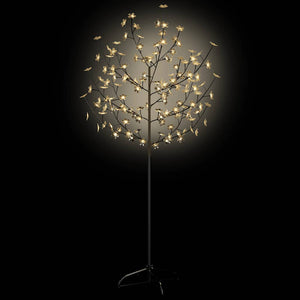 Albero di Natale 120 LED Bianco Caldo Ciliegio in Fiore 150 cm 51262