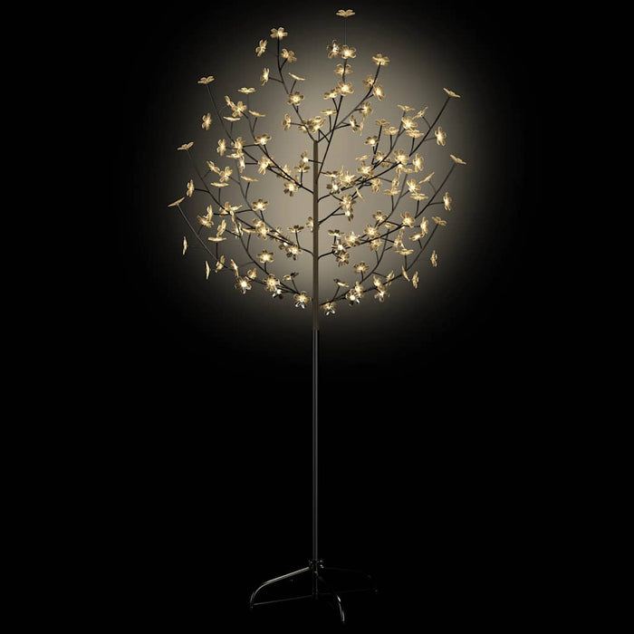 Albero di Natale 120 LED Bianco Caldo Ciliegio in Fiore 150 cm 51262