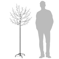 Albero di Natale 200 LED Bianco Freddo Ciliegio in Fiore 180 cm 51266