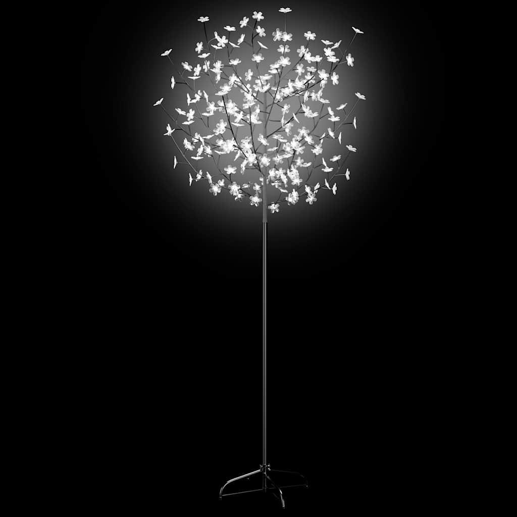 Albero di Natale 200 LED Bianco Freddo Ciliegio in Fiore 180 cm 51266