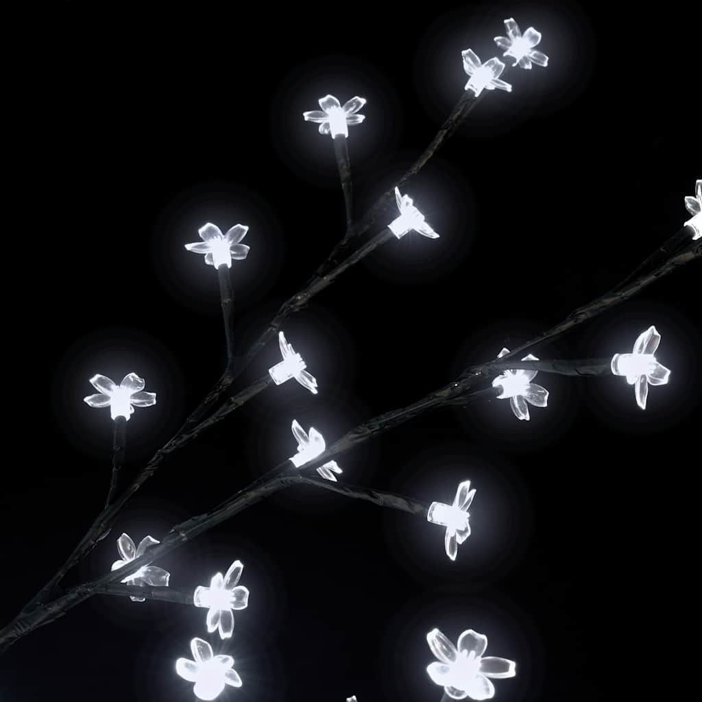 Albero di Natale 200 LED Bianco Freddo Ciliegio in Fiore 180 cm 51266