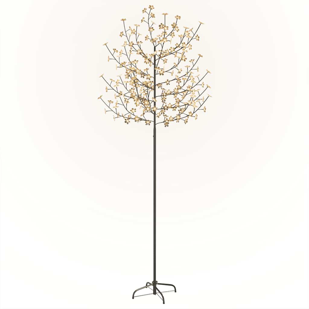 Albero di Natale 220 LED Bianco Caldo Ciliegio in Fiore 220 cm 51268