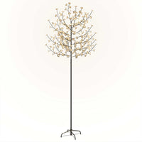 Albero di Natale 220 LED Bianco Caldo Ciliegio in Fiore 220 cm 51268