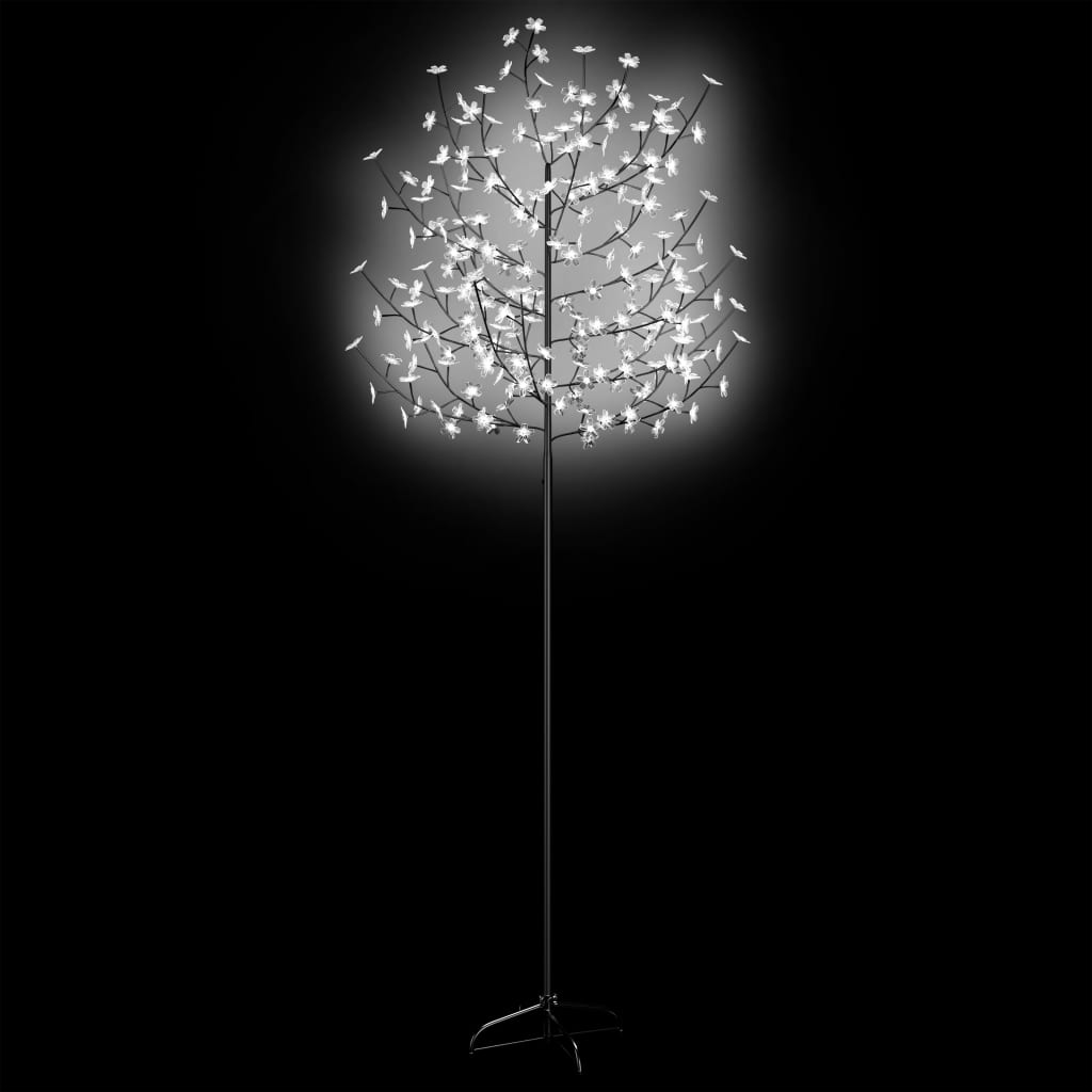 Albero di Natale 220 LED Bianco Freddo Ciliegio in Fiore 220 cm 51269
