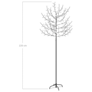 Albero di Natale 220 LED Bianco Freddo Ciliegio in Fiore 220 cm 51269