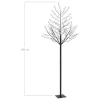 Albero di Natale 600 LED Luce Blu Ciliegio in Fiore 300 cm 51273