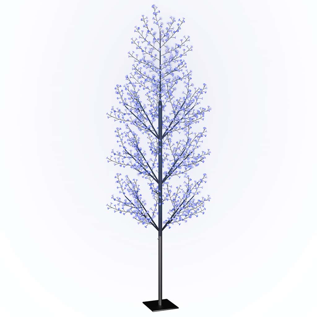 Albero di Natale 1200 LED Blu Ciliegio in Fiore 400 cm 51276
