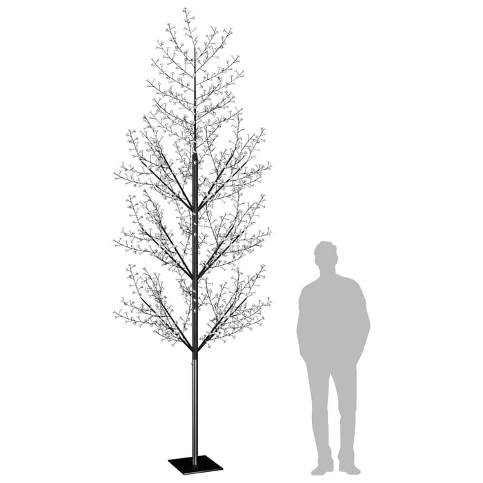 Albero di Natale 1200 LED Blu Ciliegio in Fiore 400 cm 51276
