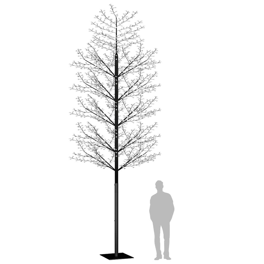 Albero di Natale 2000 LED Blu Ciliegio in Fiore 500cm 51279