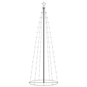 Albero di Natale a Cono con 100 LED Bianco Caldo 70x180 cm 51284
