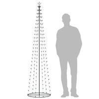 Albero di Natale a Cono con 136 LED Multicolori 70x240 cm 51287