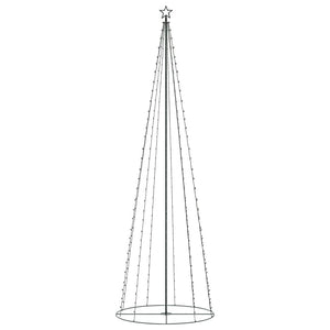 Albero di Natale a Cono con 330 LED Bianco Caldo 100x300 cm 51288