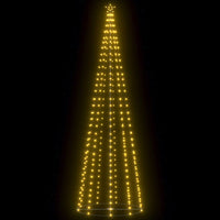 Albero di Natale a Cono con 330 LED Bianco Caldo 100x300 cm 51288