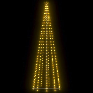 Albero di Natale a Cono con 330 LED Bianco Caldo 100x300 cm 51288