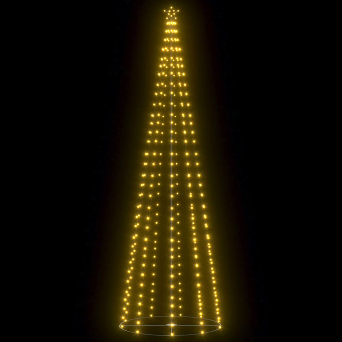 Albero di Natale a Cono con 330 LED Bianco Caldo 100x300 cm 51288