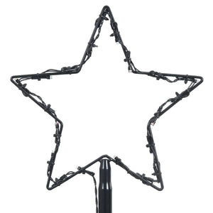 Albero di Natale a Cono con 330 LED Bianco Caldo 100x300 cm 51288