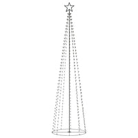 Albero di Natale a Cono con 400 LED Bianco Caldo 100x360 cm 51290
