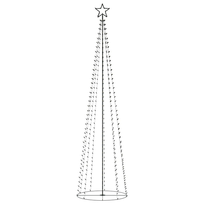 Albero di Natale a Cono con 400 LED Bianco Caldo 100x360 cm 51290