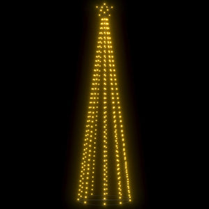 Albero di Natale a Cono con 400 LED Bianco Caldo 100x360 cm 51290