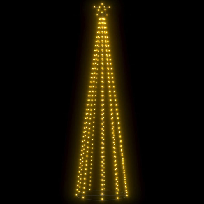 Albero di Natale a Cono con 400 LED Bianco Caldo 100x360 cm 51290