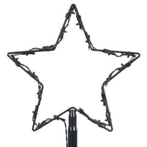 Albero di Natale a Cono con 400 LED Bianco Caldo 100x360 cm 51290