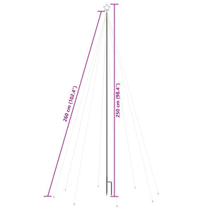 Albero di Natale Cascata Luci LED Interni Esterni 400 LED 2,5 m 51294