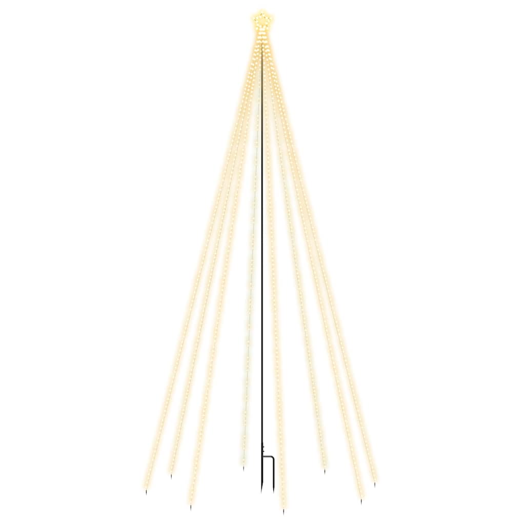 Albero di Natale Cascata Luci LED Interni Esterni 576 LED 3,6 m 51295