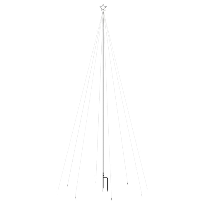 Albero di Natale Cascata Luci LED Interni Esterni 576 LED 3,6 m 51295