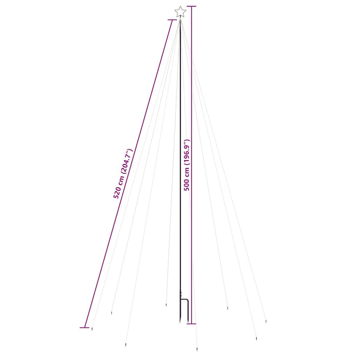 Albero di Natale a Cascata Luci LED Interni Esterni 800 LED 5 m 51296
