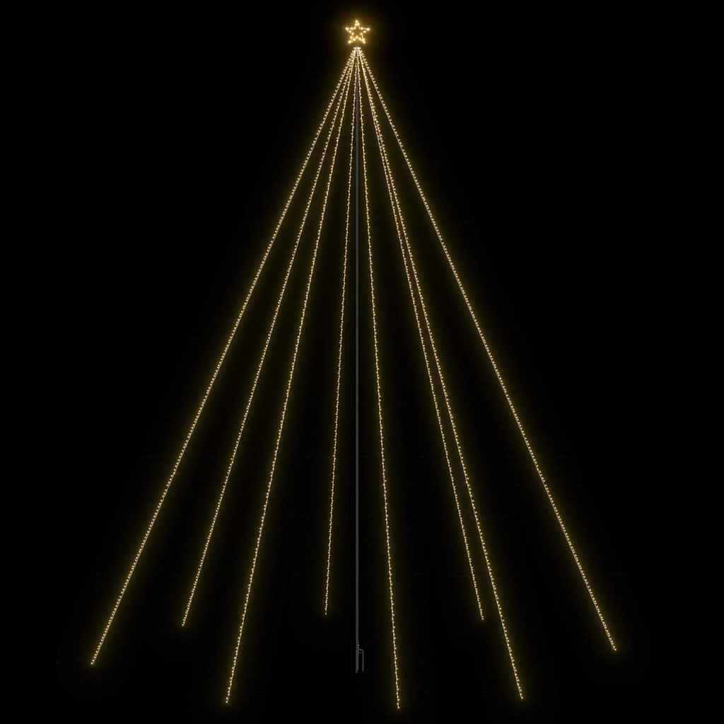 Albero Natale a Cascata di Luci LED Interni Esterni 1300 LED 8m 51297
