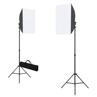 Kit per Studio Fotografico con Luci Softbox e Fondale 3055058