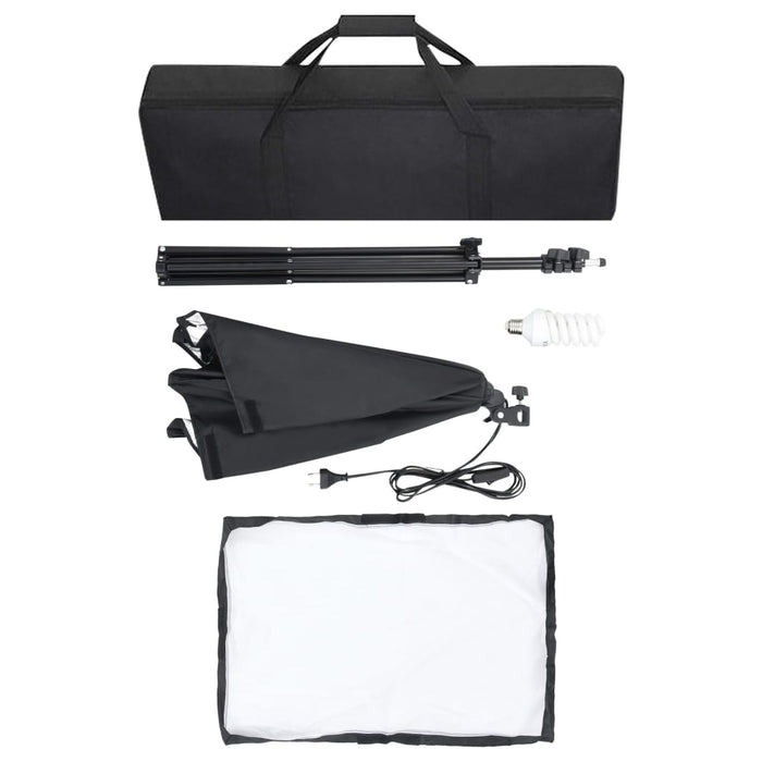 Kit Studio Fotografico Professionale con Softbox e Fondale Nero 02_0001435