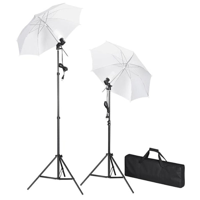 Kit Studio Fotografico con Fondali Luci e Ombrelli 3055087