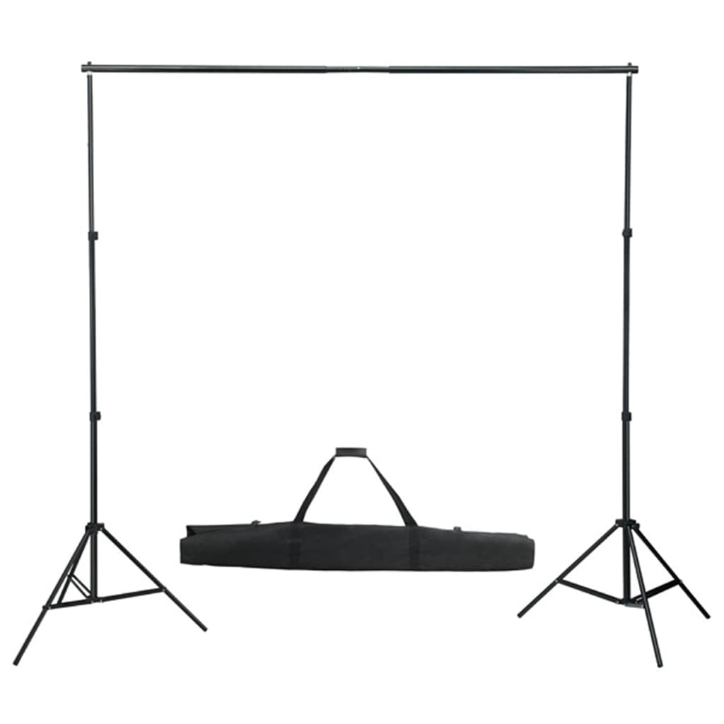 Kit professionale per studio fotografico con set di illuminazione e fondale verde 02_0001443