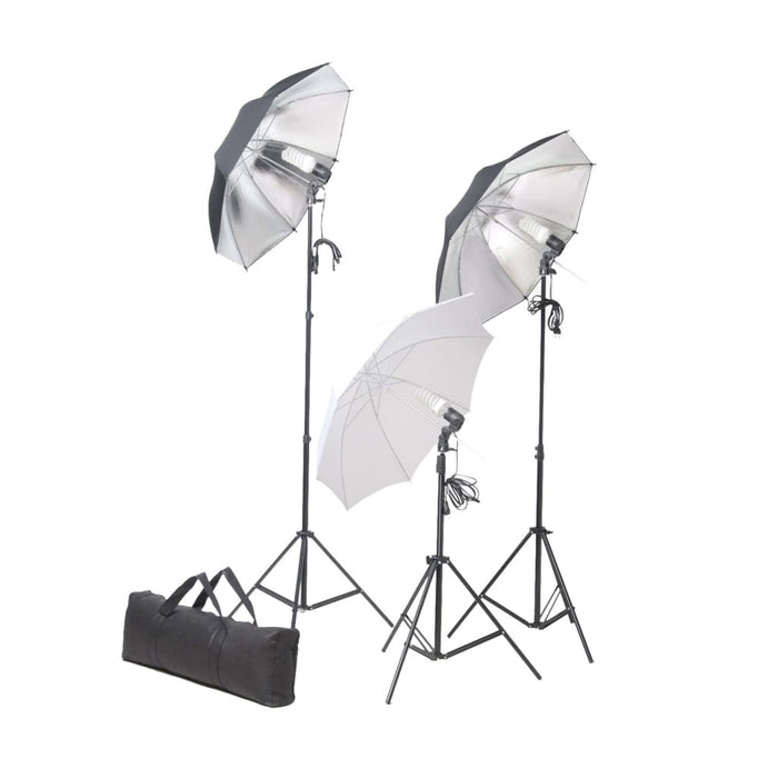 Kit per Studio Fotografico con Set di Luci e Fondale 3055118