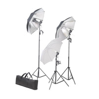 Kit professionale per studio fotografico con set di illuminazione e fondale verde 02_0001446