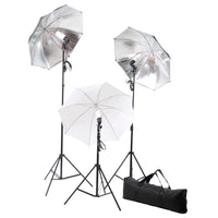 Kit professionale per studio fotografico con set di illuminazione e fondale verde 02_0001446