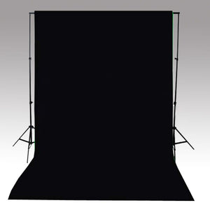 Kit professionale per studio fotografico con set di illuminazione e fondale nero 02_0001447