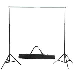 Kit professionale per studio fotografico con set di illuminazione e fondale bianco 02_0001448