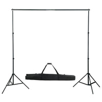 Kit professionale per studio fotografico con set di illuminazione e fondale nero 02_0001450