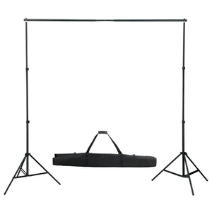 Kit professionale per studio fotografico con set di illuminazione e fondale nero 02_0001450