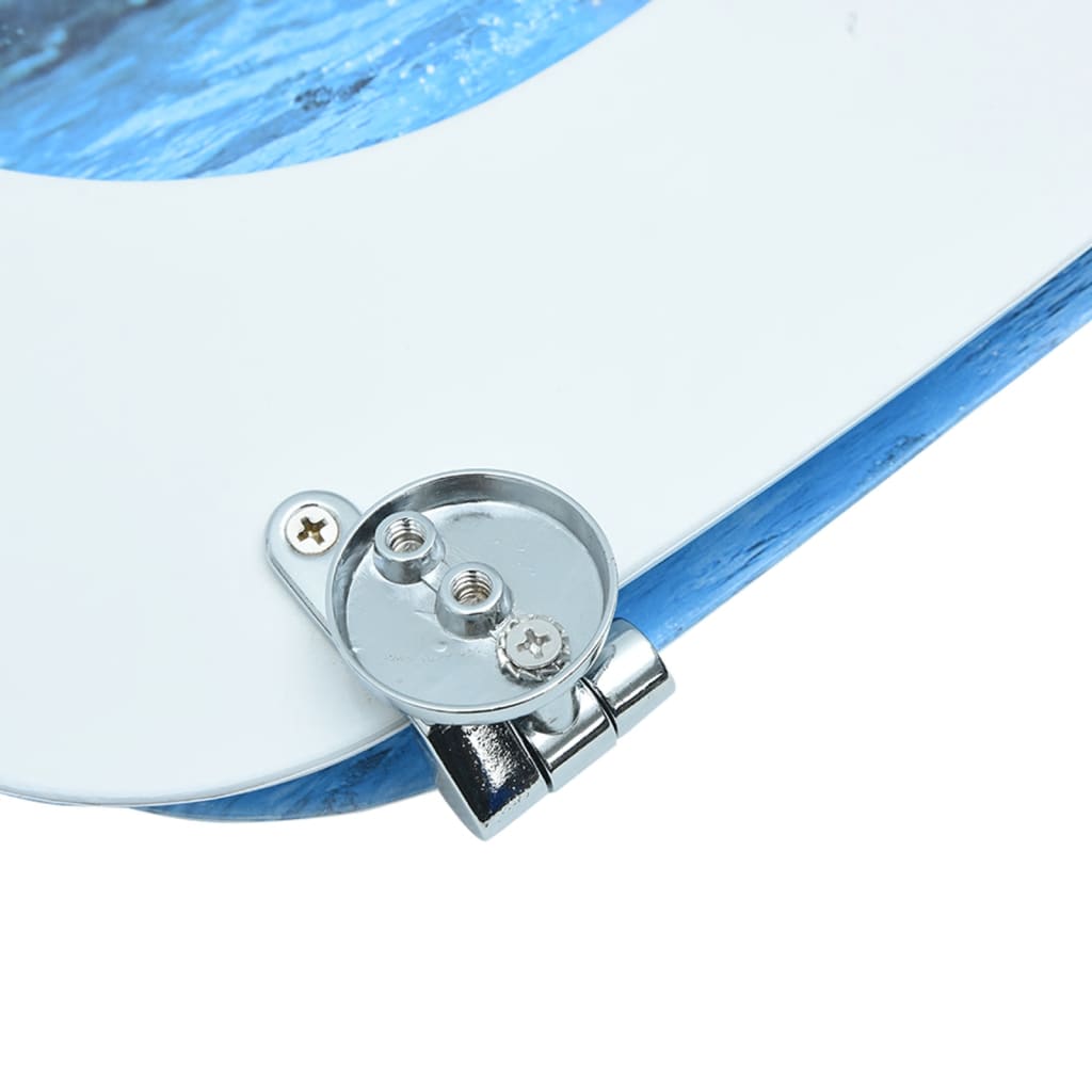 Tavoletta WC con Coperchio MDF Design Pinguino cod mxl 73254