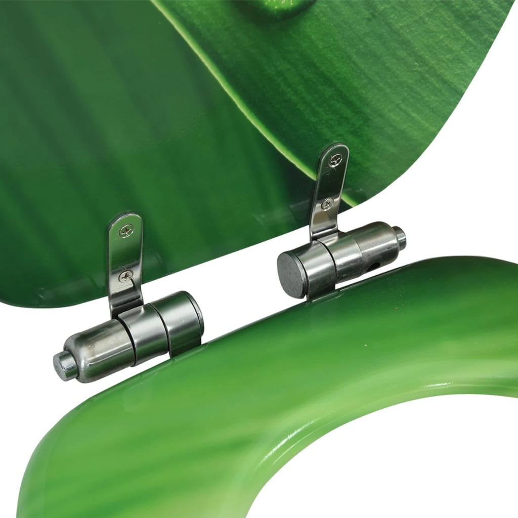 Tavoletta WC Coperchio Chiusura Morbida MDF Verde Goccia Acqua cod mxl 41870