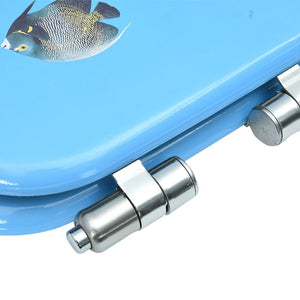 Tavoletta WC Coperchio Chiusura Morbida MDF Design Fondo Mare 146916