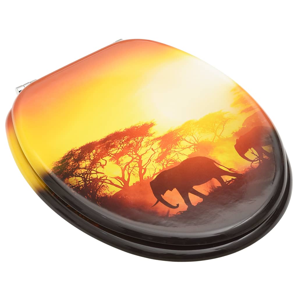 Tavoletta WC con Coperchio MDF Design Savana cod mxl 69200