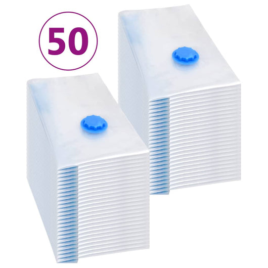 Sacchetti da Viaggio Sottovuoto per Vestiti 60x40 cm 50 pz 51331