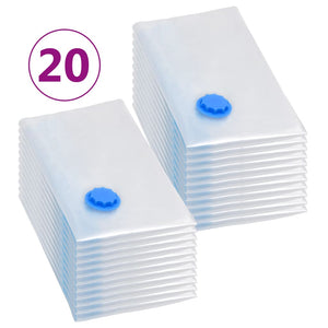 Sacchetti da Viaggio Sottovuoto per Vestiti 80x60 cm 20 pzcod mxl 79133