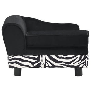 Divano per cani 57 cm in peluche con contenitore nero 02_0000194